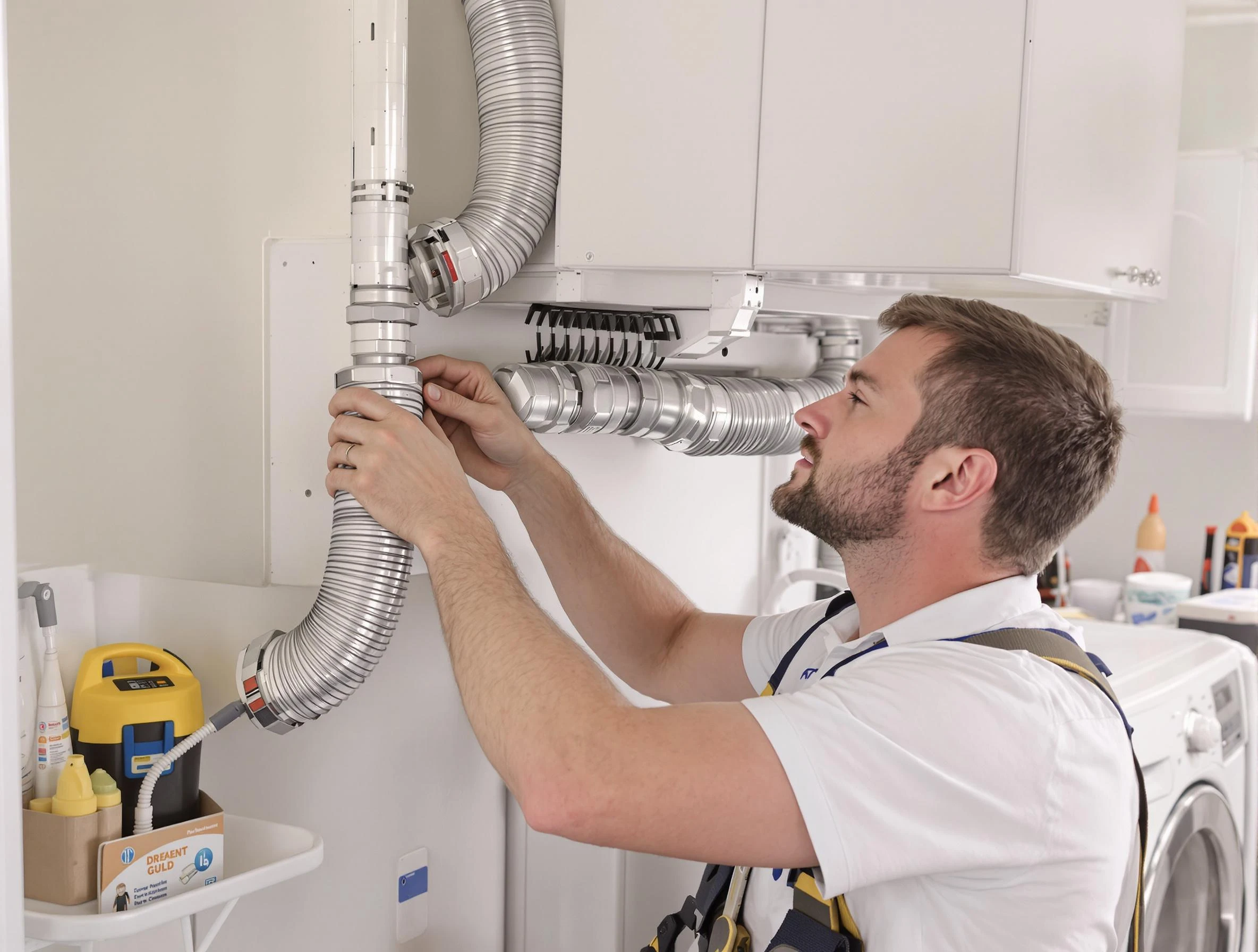 Professional dryer vent repair and installation by Brighton Dryer Vent Cleaning in Brighton